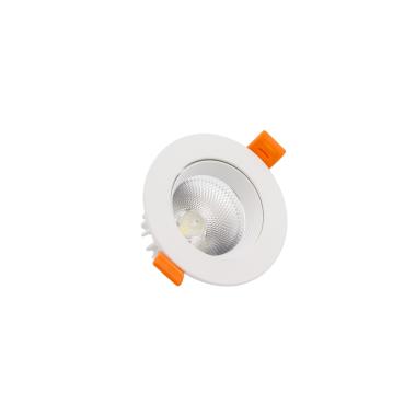 Produkt od Podhledové Bodové LED Svítidlo 9W COB Kruhové Nastavitelné v Bílé Výřez Ø 90 mm Flicker Free