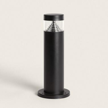 5W Inti Stainless Steel Outdoor Bollard in Black 30cm