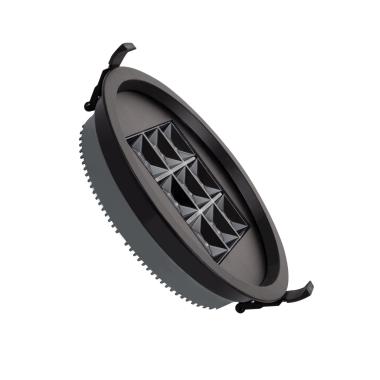 LED-Downlight 30W Rund AERO UGR13 Ausschnitt Ø 205 mm Schwarz