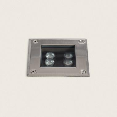 6W Utopia Outdoor Square Recessed Ground Spotlight