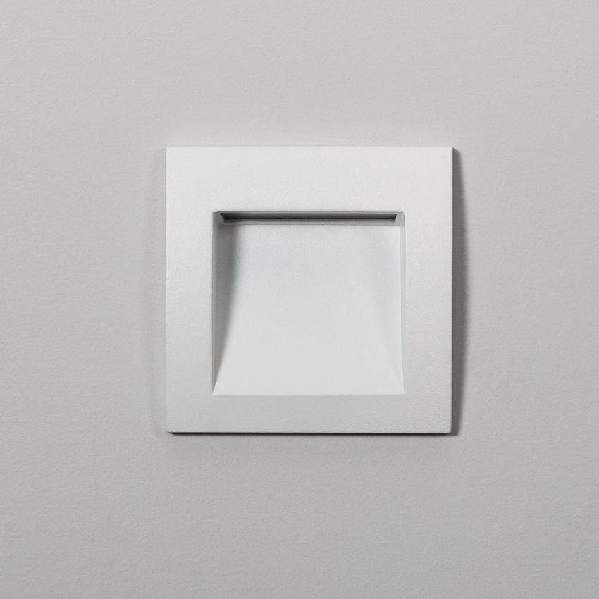 Product of 4W Leif Outdoor Square Recessed LED Wall Light in White