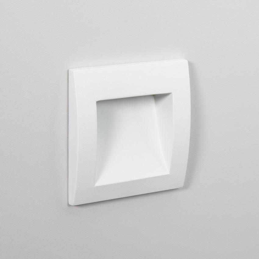 Product of 4W Leif Outdoor Square Recessed LED Wall Light in White