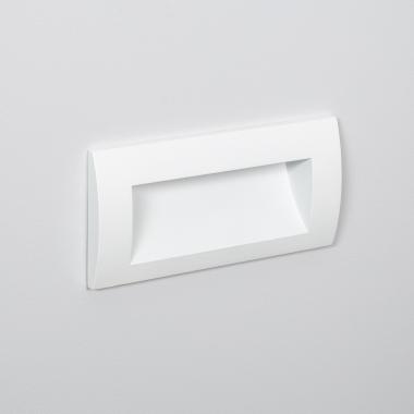 Segnapasso per Esterno LED 4W Incasso Parete Rettangolare Bianco Elin