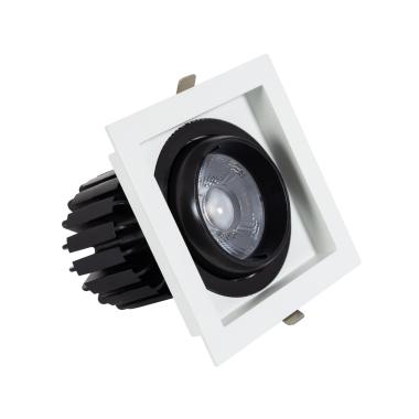 Square 18W 360º Adjustable CRI90 Expert Colour No Flicker COB LED Spotlight 125x125mm Cut-Out