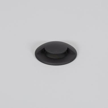 1W 24V DC Loto 1L Outdoor Recessed Ground Spotlight in Black