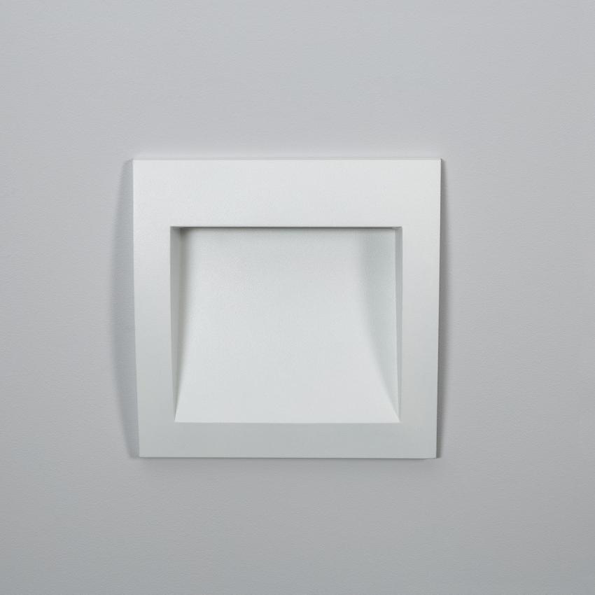 Product of 4W Natt Outdoor Square Recessed LED Wall Light in White