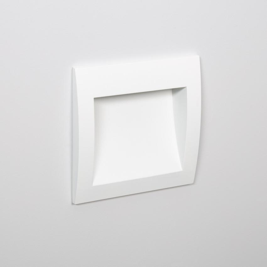 Product van Wandlamp Outdoor LED 4W Inbouw Vierkant Wit Natt