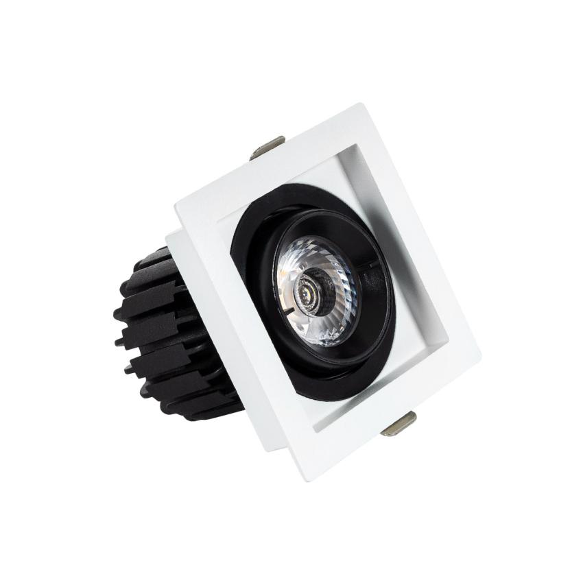 Produit de Spot LED Downlight COB Carré Orientable 360º Expert Color No Flicker CRI90 7W Coupe 82x82mm 