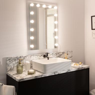 Koupelnové Zrcadlo s LED Světlem 70x50cm Essauira