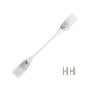 Câble Connecteur Gaine Néon LED Flexible Dimmable 11W/m 220V AC 60 LED/m Semi-circulaire 180° RGB IP67 sur Mesure Coupe Tous les