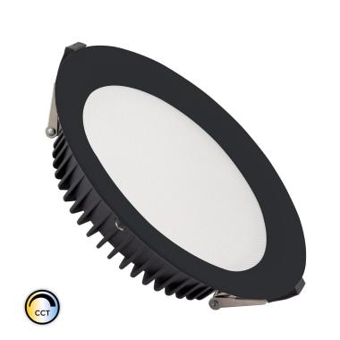 Downlight LED 42W SAMSUNG New Aero Slim CCT do Wyboru 130 lm/W Mikropryzmatyczny (UGR17) LIFUD Czarny Średnica Wycięcia Ø 200 mm