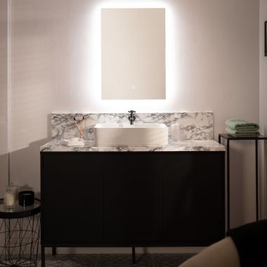 Koupelnové Zrcadlo s LED Světlem 68x48 cm Small Mason