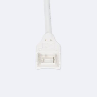 Product van Dubbele Hippo Connector met kabel voor Zelfregulerend  LED Strips aansluiten   220V AC SMD Silicone FLEX 12mm breed.