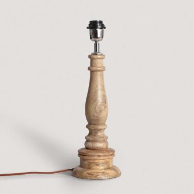 Dinka Wooden Table Lamp Base ILUZZIA