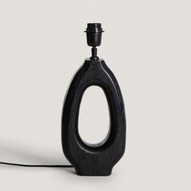 Pied de Lampe à Poser en bois Black Darshan ILUZZIA