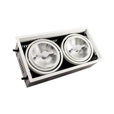 Faretto Downlight LED 30W Regolabile Kardan AR111 Foro 325x165 mm