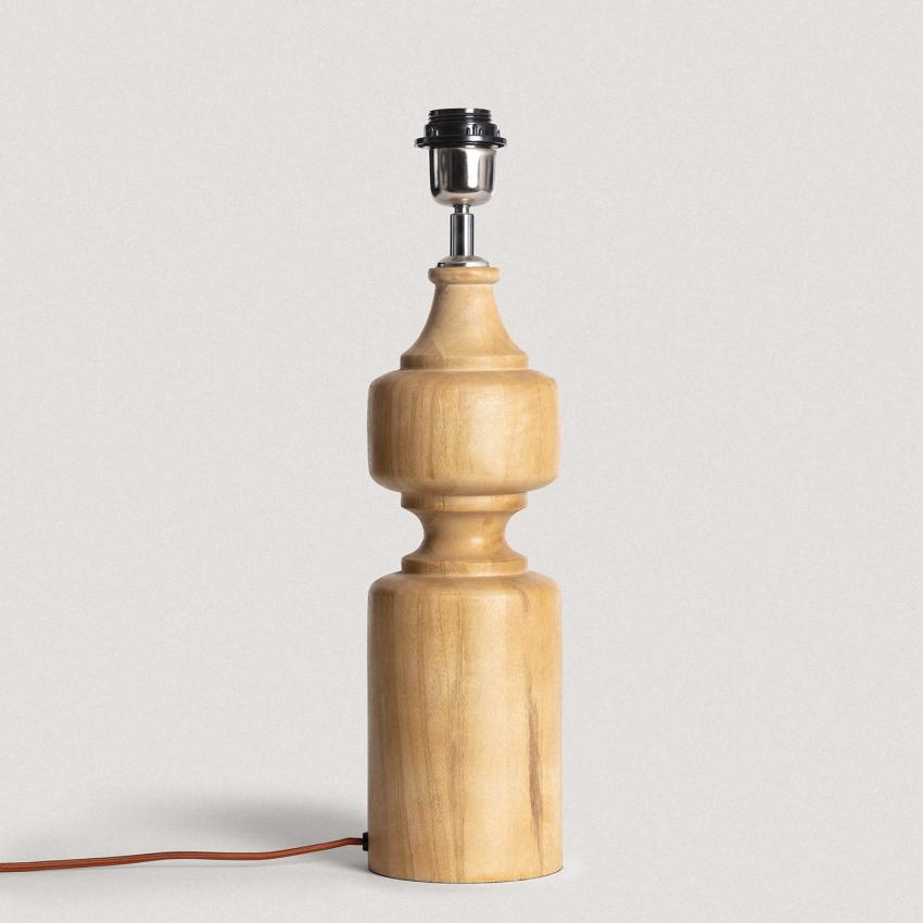 Produkt von Lampenfuß für Tischleuchte Holz Sansa ILUZZIA