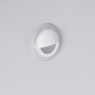 Wandlamp LED 3W Aluminium Rond Oculare wit