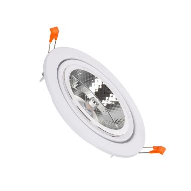 Faretto Downlight LED 15 W Circolare Slim AR111 Foro Ø 120 mm