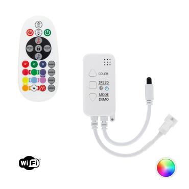 Product Přijímač WiFi pro LED pásky RGBIC Digital SPI 12-24V DC s IR Dálkovým Ovladačem
