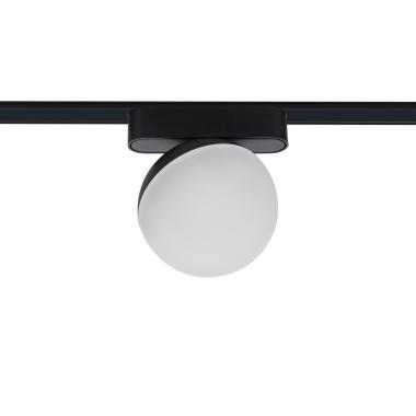 48V 10W Super Slim 25mm CRI90 Single Phase Magnetic LED Track Spotlight in Black Ø100 mm