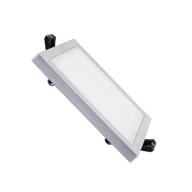 8W Square High Lumen LED Downlight LIFUD Ø 75 mm Cut-Out Silver