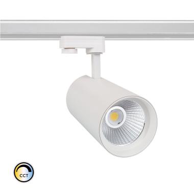 Product 40W New d'Angelo Three Phase Track CCT Spotlight in White (CRI90) LIFUD