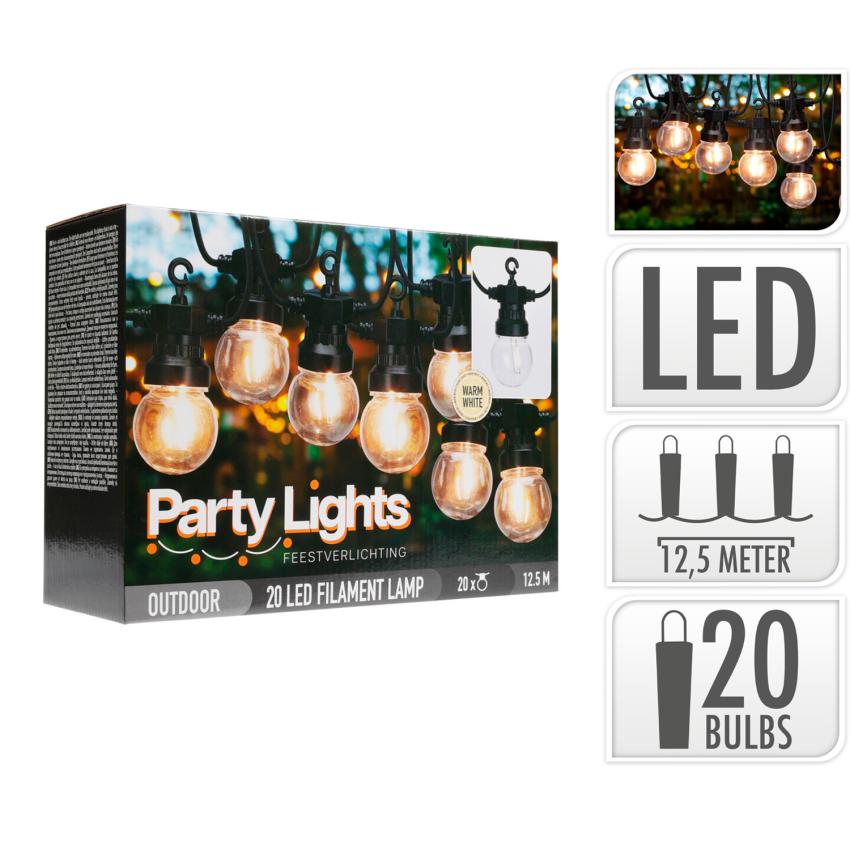 Produkt von LED-Girlande Außen mit 20 Glühbirnen Benicadell 12,5m