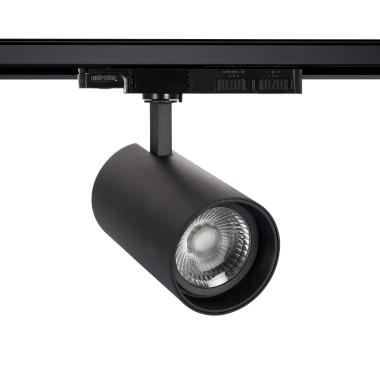 Spot sur rail  LED Lumo 30-35-40W CRI90 Noir CCT pour Rail Triphasé (3 Allumages)