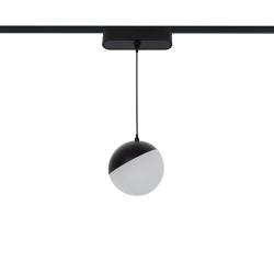 Product LED-Pendelleuchte für 1-Phasenmagnetschiene 25mm Super Slim 10W 48V CRI90 Schwarz Ø100 mm