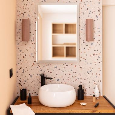 Koupelnové Zrcadlo s LED Světlem a Ochranou proti Zamlžení 70x50 cm Nerja