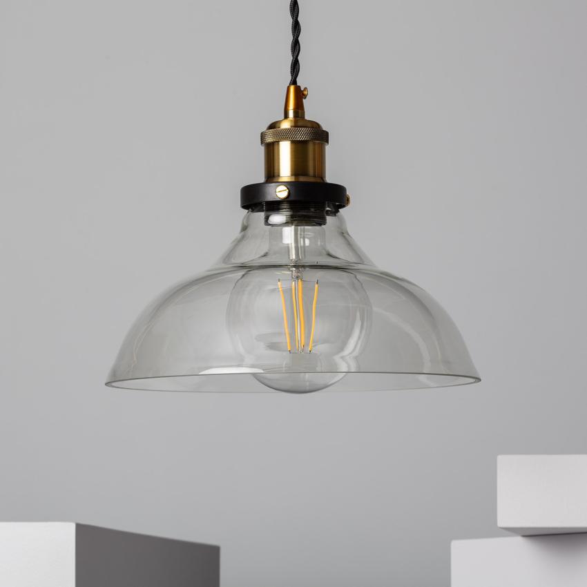 Product of Springsteen Metal and Glass Pendant Lamp