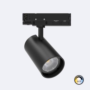 LED-Strahler für 3-Phasenstromschiene 40W Fasano CCT No Flicker Dimmbar Schwarz