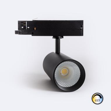 Track Spot LED  3-Fase 40W Carlo CCT Selecteerbaar No Flicker Black