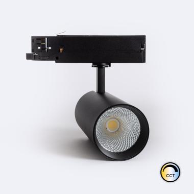 Reflektor LED 40W Carlo Regulacja CCT No Flicker Czarny do Szyn Trójfazowyy