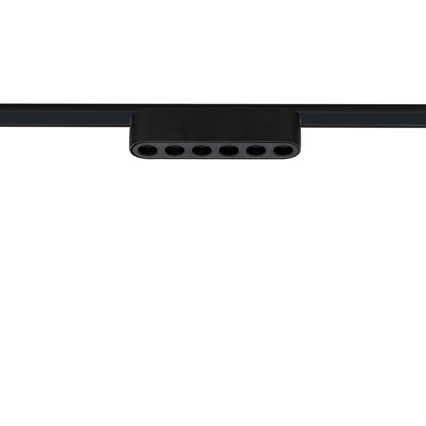 Product van Magneet Rail Linear Spot Eenfase  25mm Super Slim 6W 48V CRI90 Zwart (UGR 16) 120mm 