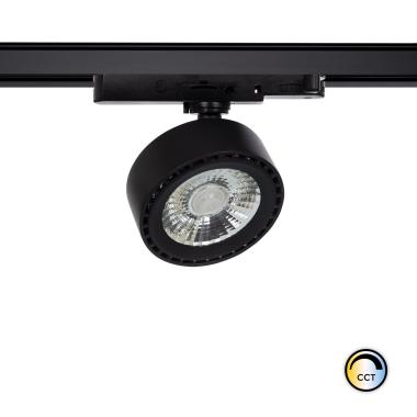 Spot LED New Onuba 20W Noir CRI90 No Flicker UGR16 pour Rail Triphasé (3 Allumages)