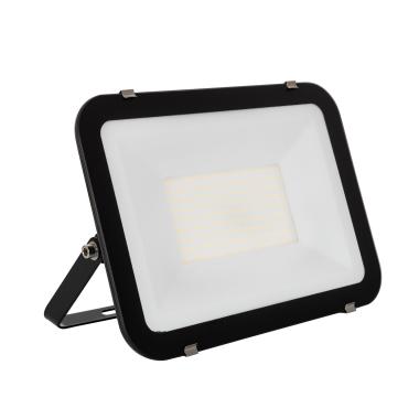 Product 100W Glass Slim LED Floodlight 120lm/W in Black