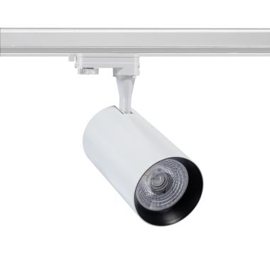 Spot LED Vulcan 30W Blanc pour Rail Triphasé (3 Allumages)