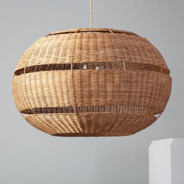 Hanglamp  Rotan Bulang Oblate Ø800 mm van ILUZZIA