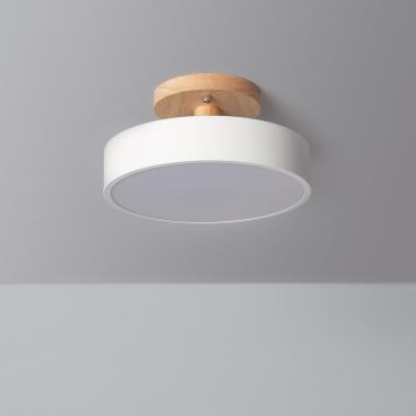 Prodotto da Lampada da Soffitto LED 12W Legno e Metallo CCT Selezionabile Whisty