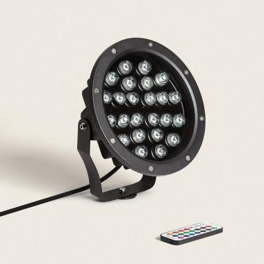 Spot Extérieur LED 24W RGB Colmar sur Piquet