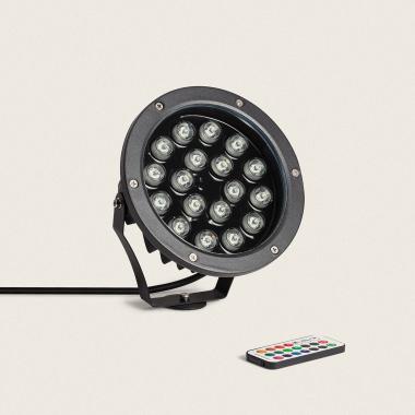 Venkovní LED Reflektor 18W RGB IP67 s Hrotem Colmar