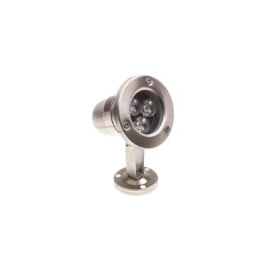 LED-Strahler Oberfläche 3W Tauchfähig 12V DC Inox