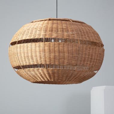 Hanglamp Rotan Outdoor Oblate Bulang Ø800 mm ILUZZIA