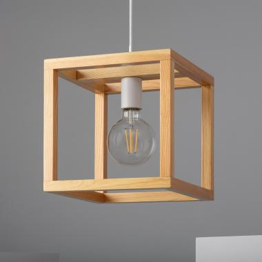 Lampa Wisząca Drewniana Coba