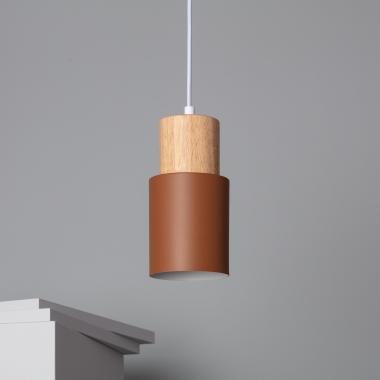 Hanglamp Metaal en Hout  Kidonge