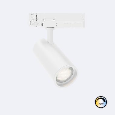 Spot LED Fasano Anti-éblouissement 30W CCT pour Rail Triphasé No Flicker Dimmable Blanc