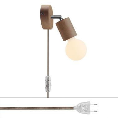 Lampa Ścienna z Drewna Creative-Kable APL2FC2L01TCREUTRD73