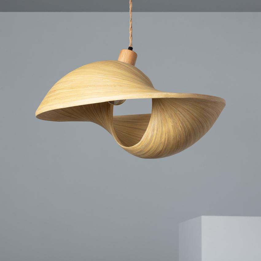 Product of Acacia Shuka Bamboo Pendant Lamp ILUZZIA